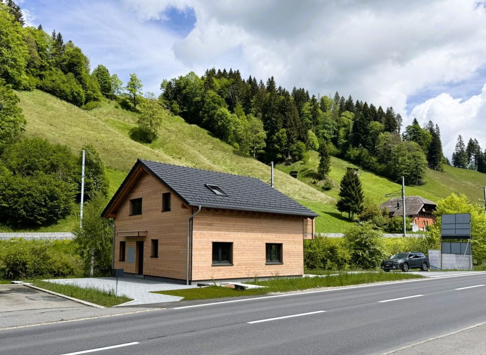 Modernes Einfamilienhaus in Wiggen, erbaut nach dem Minergie-Standard, mit großem Garten -  Bild 7
