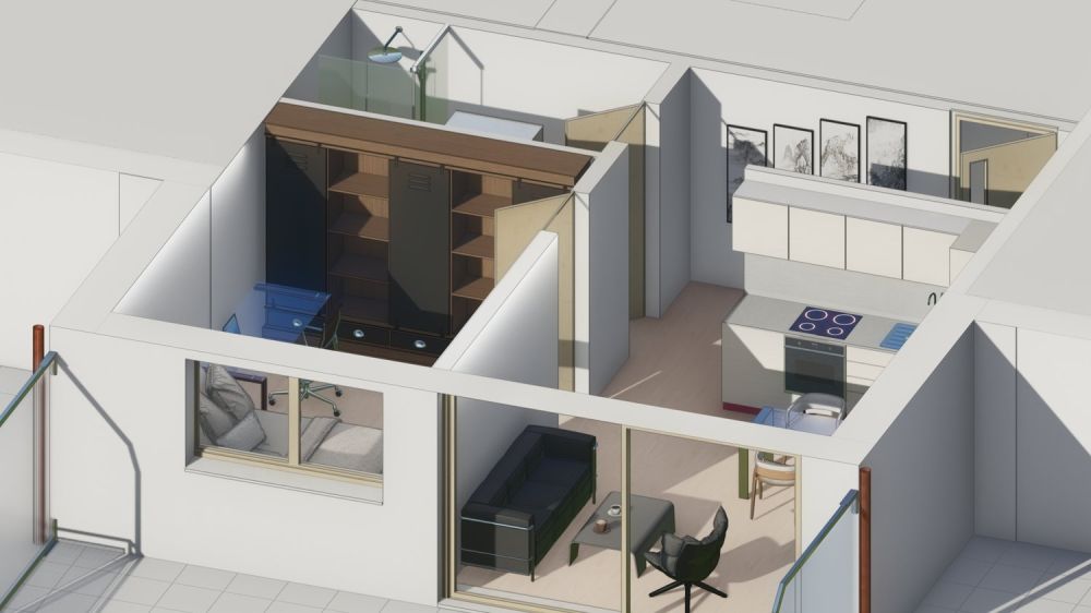 Appartement neuf de 2.5 pièces avec terrasse et vue à Crans-Montana - Résidence principale -  Bild 11