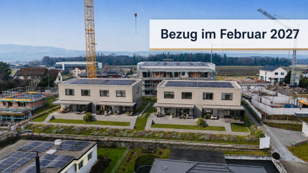 Familienwohnen mit Aussicht - grosszügiges 5.5-Zi. Doppel-Einfamilienhaus -  Bild 1