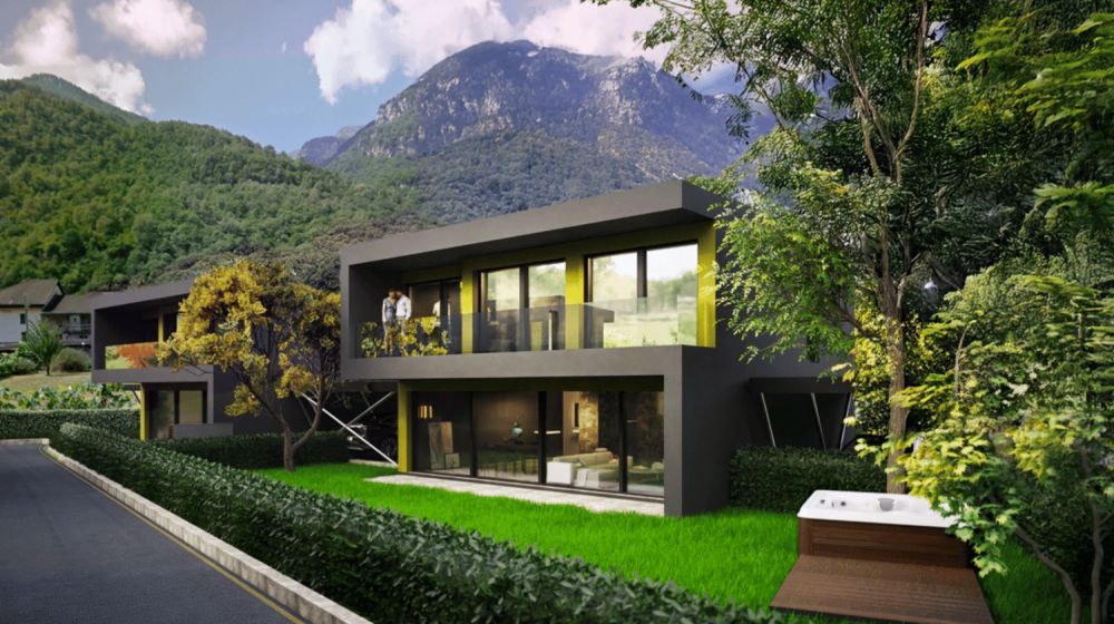 Vision Life & Wellness  - 4 ville moderne in costruzione e centro benessere nel Comune di Iragna -  Bild 1