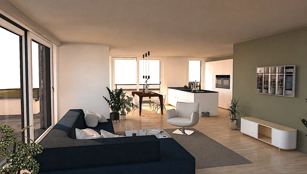 3.5 Zimmer Attika-Wohnung mit 140m2 Terrasse -  Bild 11