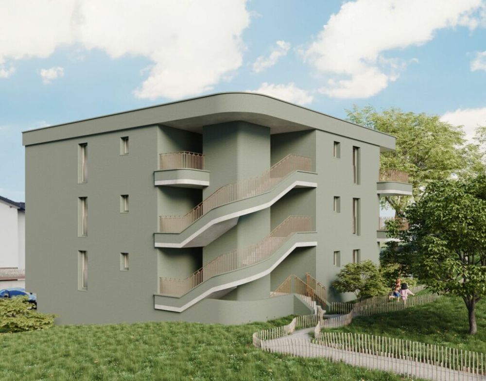 Les Résidences "Mont-Blanc" à Fribourg - Résidence Mont-Blanc - PPE - Entrée Nord