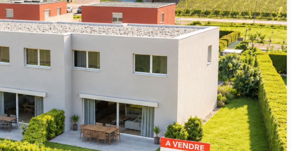 Villa mitoyenne neuve de 4,5 pièces à Charrat - Maison contiguë 4.5 pièces - image - 1
