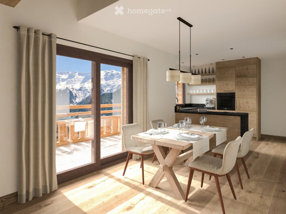 3.5 Zimmer-Zweitwohnung Maisonette im Dachgeschoss im Haus Madrisa Stern - Bild 2