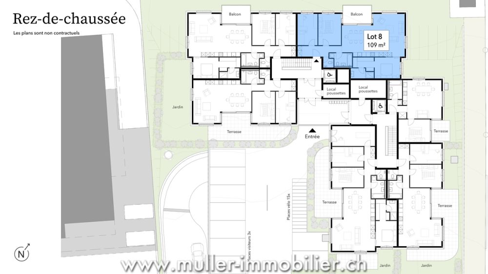 Siviriez, 4,5 neuf avec balcon et baies vitrées prêt à construire ! -  Bild 6