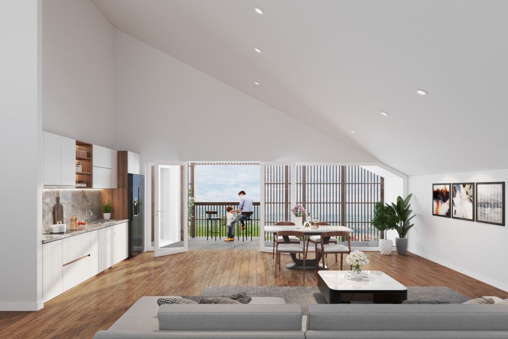 ATTIQUE DE 4,5 PCES AVEC HAUTEUR DE PLAFOND DE PLUS DE 4 M ET LOGGIA -  Bild 4