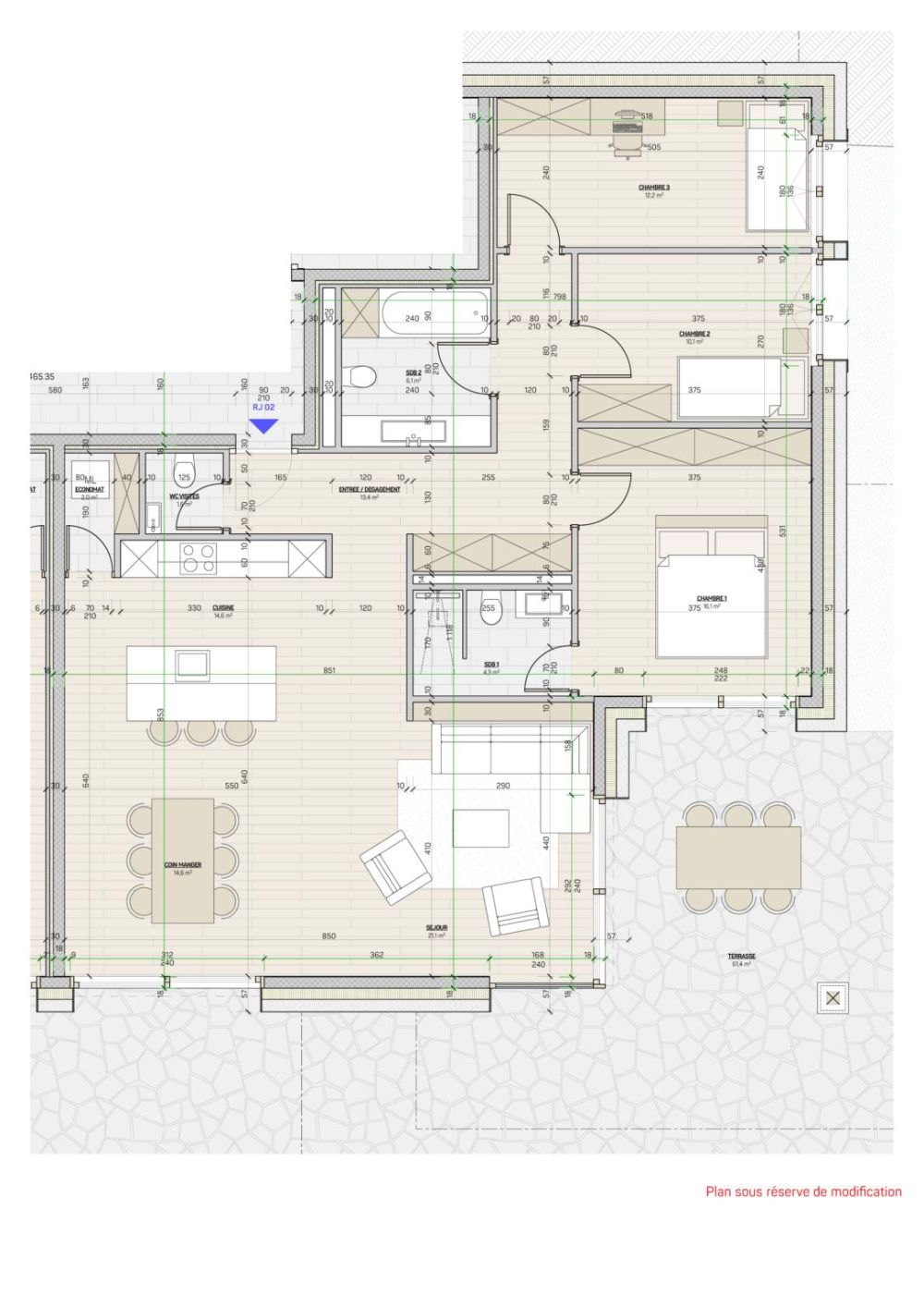 Crans-Montana, 4,5 Zimmer von hoher Qualität im Erdgeschoss mit Garten und Blick -  Bild 11