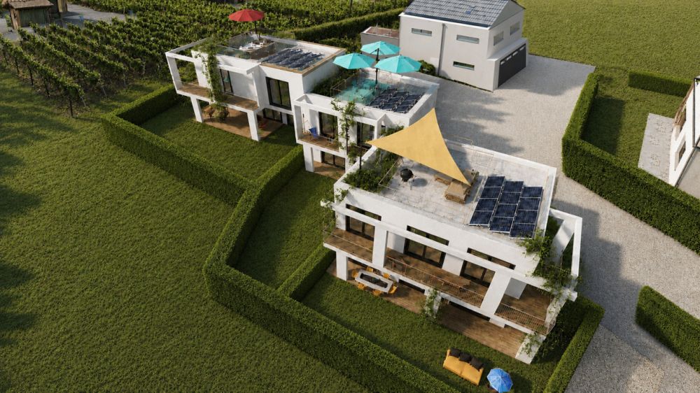 NEU - 102 m2 Terrassen und DACHTERASSE für diese VILLA 4.5 Zimmer mit 316 m2 Nutzfläche -  Bild 10