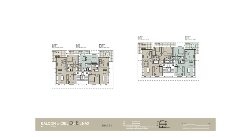 Balcon du Ciel à Nax - Résidences principales du studio au 4 pièces, début des travaux au printemps 2025 - P-06 Etage 2 (2)