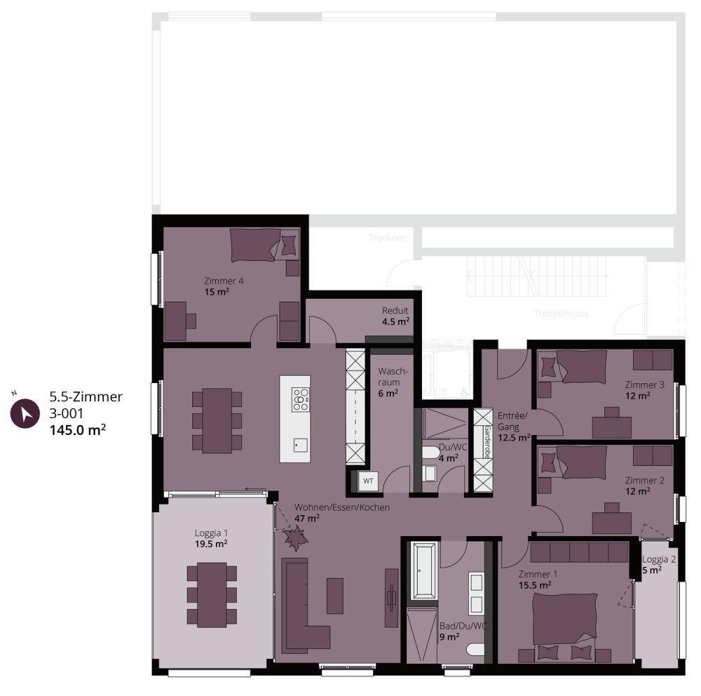 Familienidylle in Widnau - 5.5-Zimmerwohnung mit Gartenfläche -  Bild 10