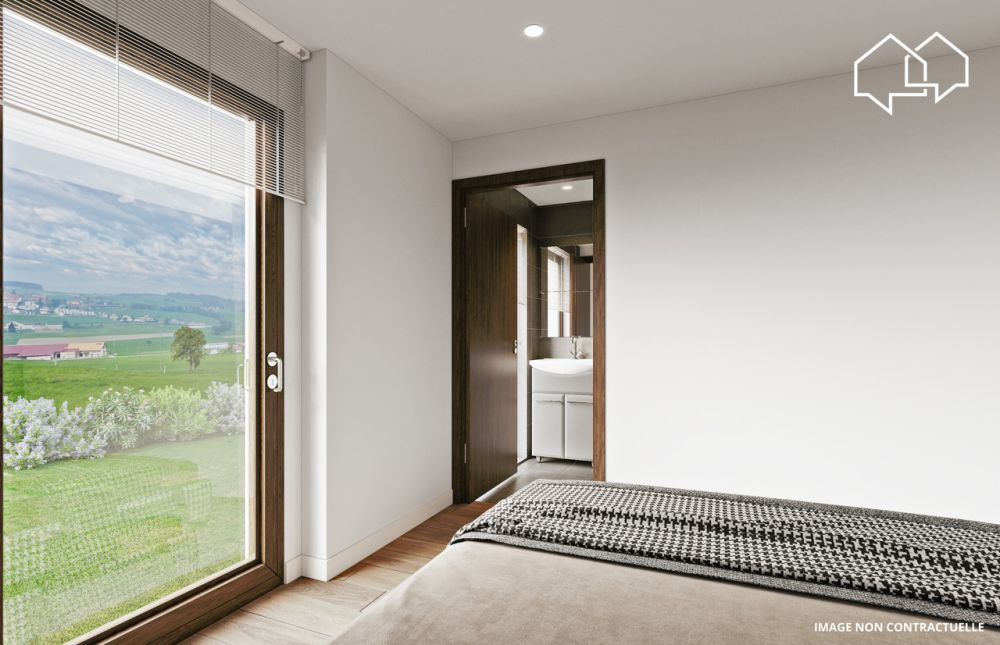 Appartement de 4.5 pièces au 1er étage (bâtiment 3 - lot 4) - Chambre rez bâtiment B3