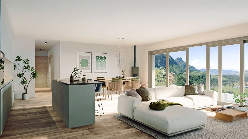 Charmey – Magnifique appartement neuf de 4,5 pièces avec vue et grande terrasse -  Bild 2