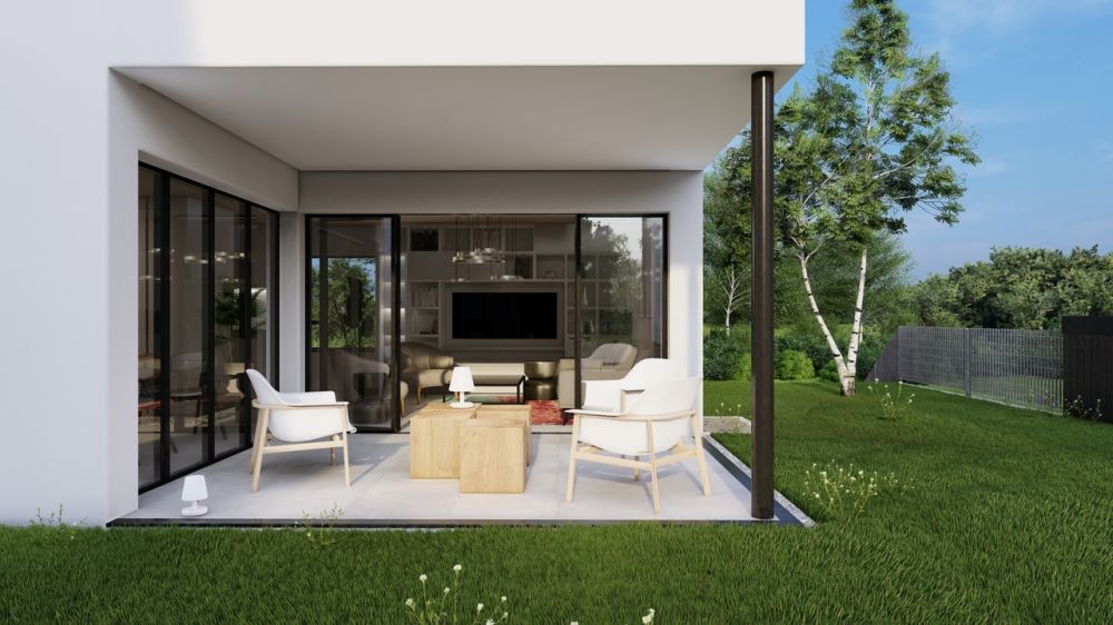MODERNE VILLE INDIPENDENTI CON CHARME_VILLA B - Vista giardino e terrazza