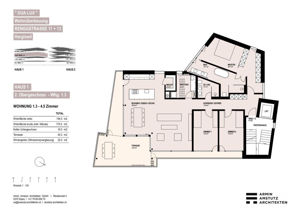 DUA LUX " Exklusive 4.5 Zi.-WHG   1.3   Wohnung mit See- und Bergsicht - Bild 2