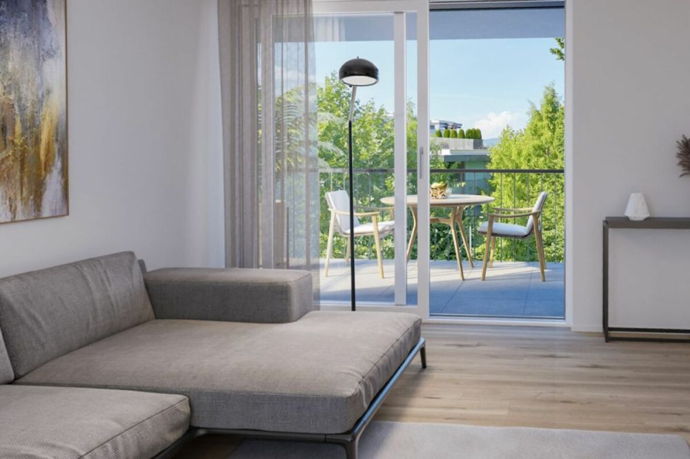 Quadro-Vista Wetzikon 4.5 Zimmerwohnung B2 - Rendering Gästezimmer