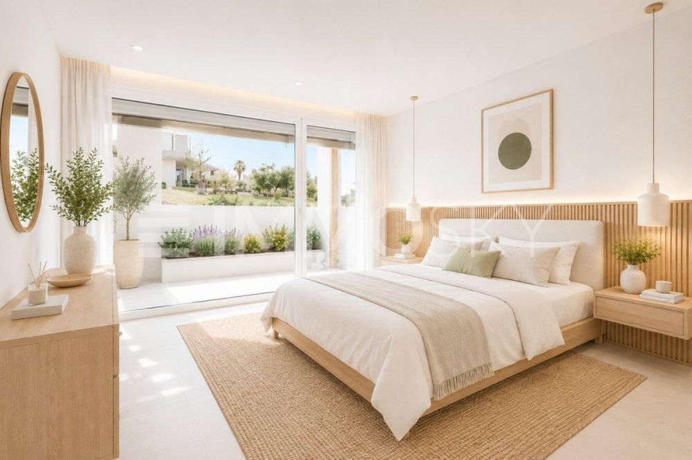Magnifique Appartement neu mit großer Terrasse, 4 Min. von Cheseaux - Chambre parentale avec sa salle d'eau privative homestaging
