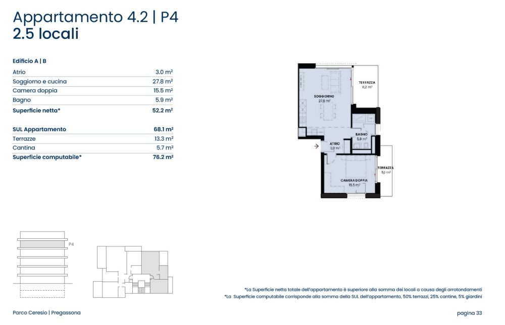 PREGASSONA – PARCO CERESIO, WOHNEN SIE MIT STIL UND KOMFORT (A.4.2 – B.4.2) -  Bild 9