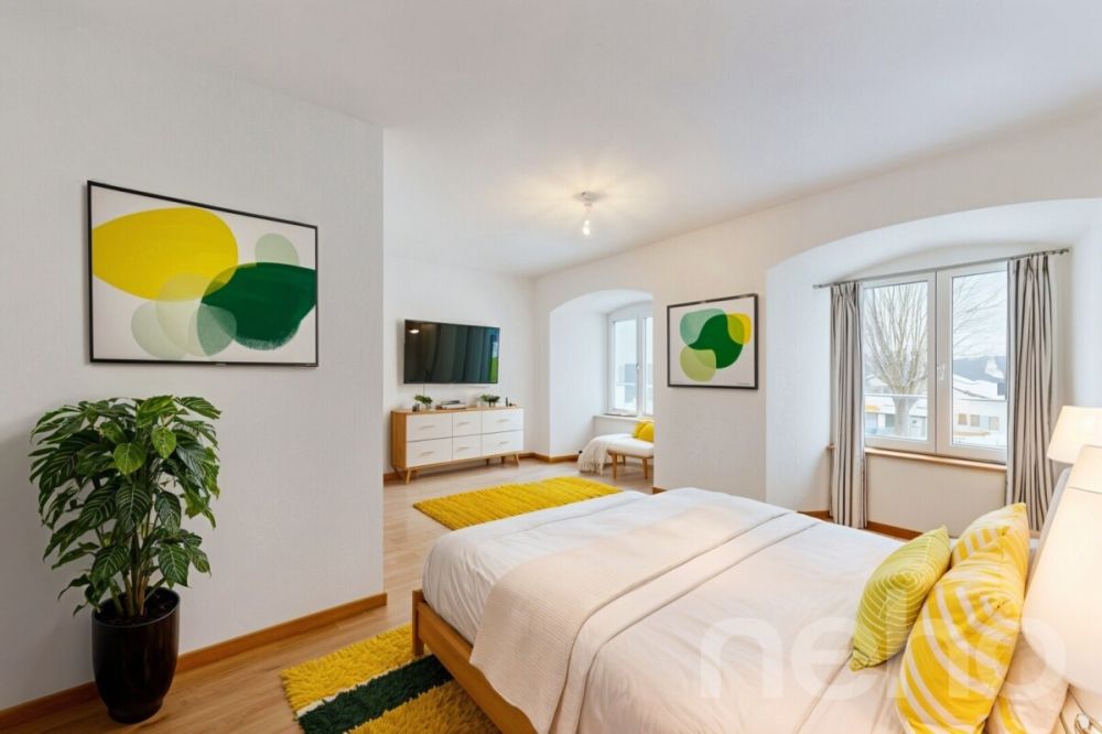 Superbe appartement de 3.5p orienté sud-ouest dans bâtiment historique - Bild 7