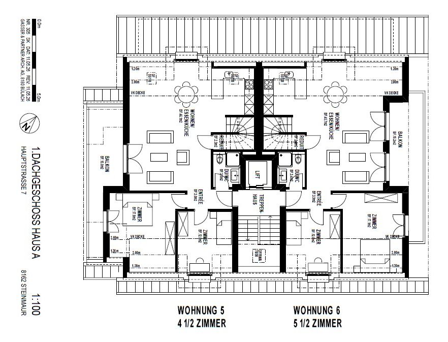 Moderne 5.5-Zimmer-Dach-Maisonette-Wohnung mit Balkon in Steinmaur -  Bild 4