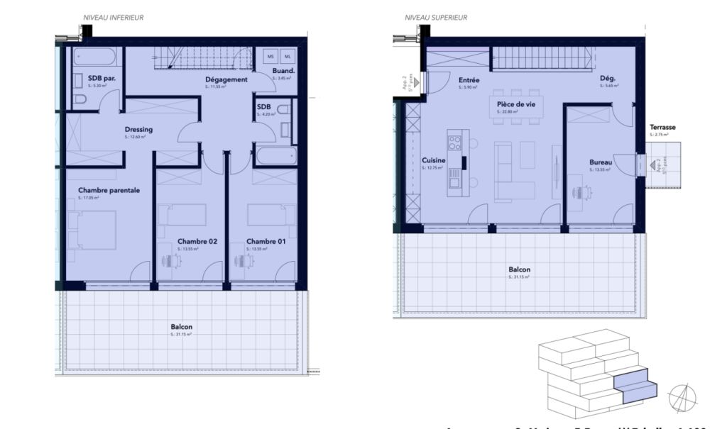 Les Jardins de la Bagne - appartement lot 2 -  Bild 8