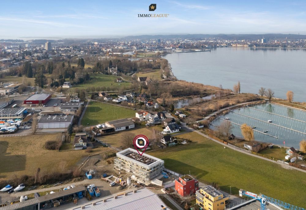 Elegantes Wohnen direkt am Hafen. Neubau Erstbezug. - Ihr Zuhause am Bodensee, wohnen mit Klasse & Stil in nahezu erster Seereihe.