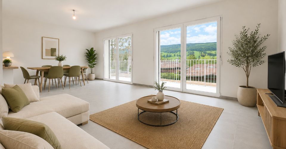 Neuf avec exceptionnelle terrasse de 54 m² - Appartement 2.5 pièces - image - 2