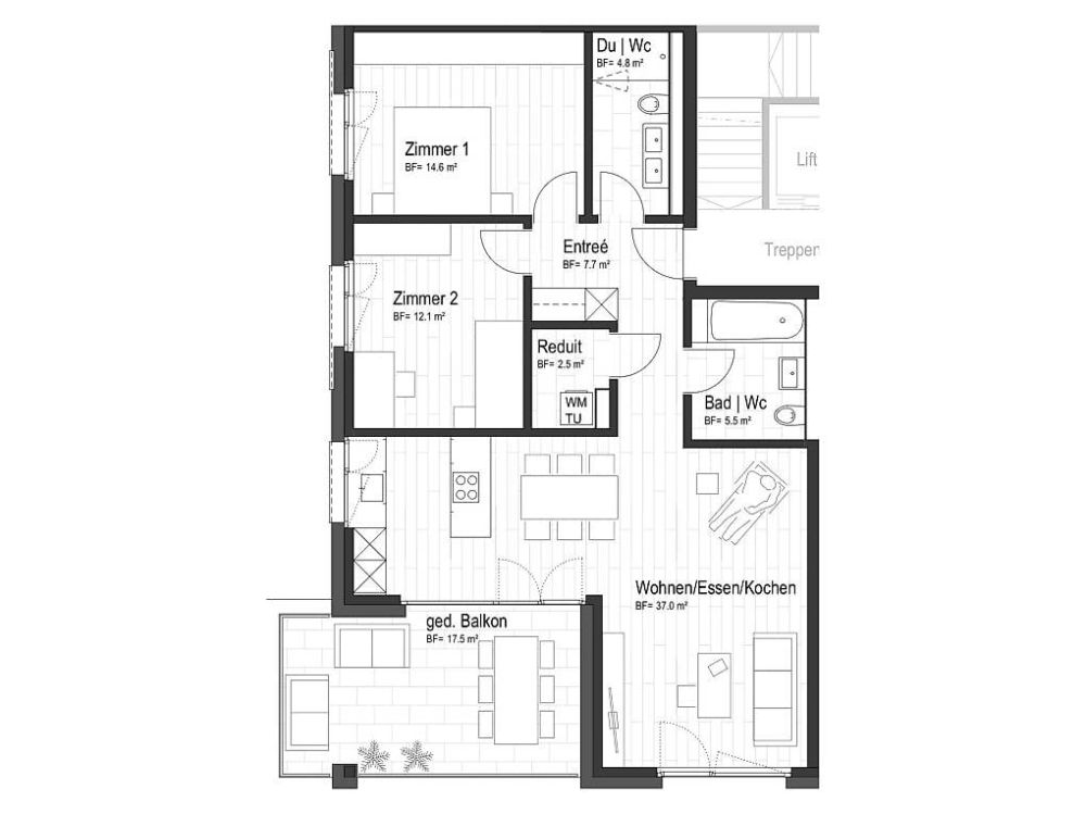 Neubau 3.5 Zimmer mit Bergsicht in Turbenthal  -  Bild 5