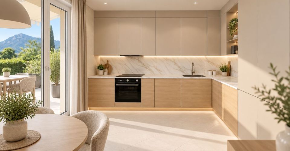 Villa NEUVE 4,5 p. de 131 m² - jardin, terrasse et vue Dents-du-Midi - Muraz - Maison contiguë 4.5 pièces - image - 3