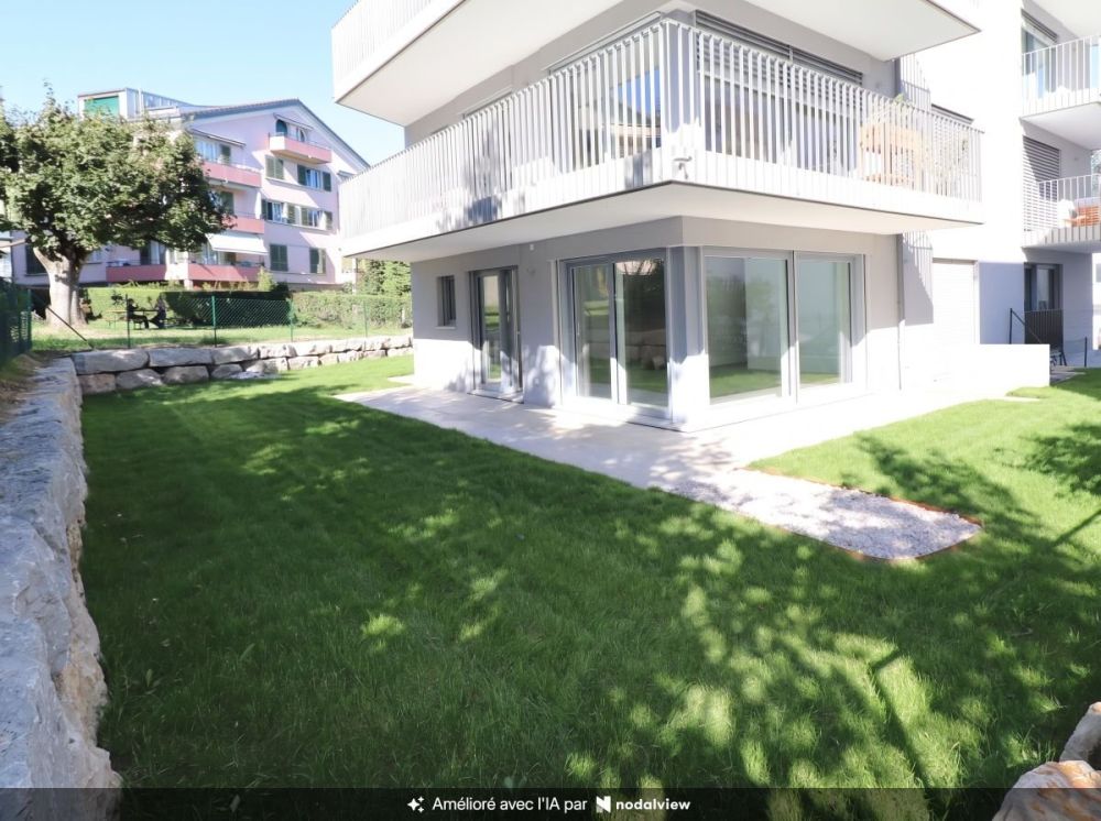 Rare à saisir! Magnifique appartement neuf en rez-jardin, 3 chambres, très proche du centre, quartier sans aucune nuisance! - Vue façades S