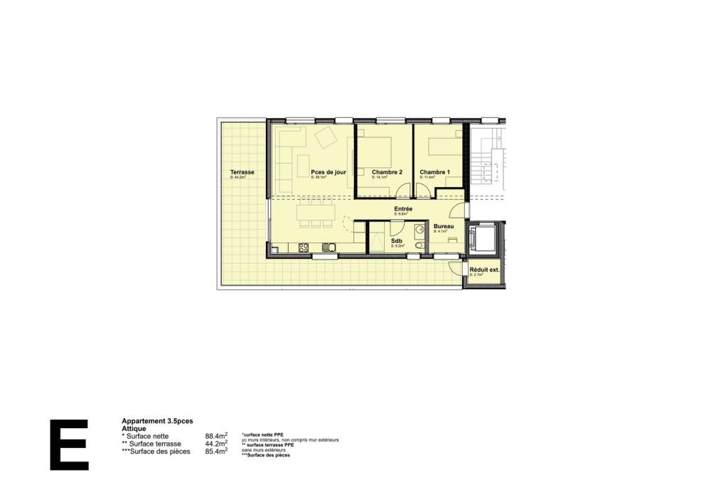 Prächtiges 3,5-Zimmer-Attikapartment in einer neuen Baukonstruktion in Saint-Imier -  Bild 4