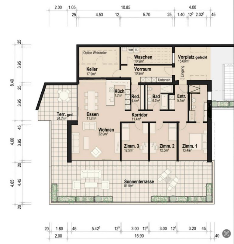 LICHTDURCHFLUTETE TERRASSENWOHNUNG -  Bild 10