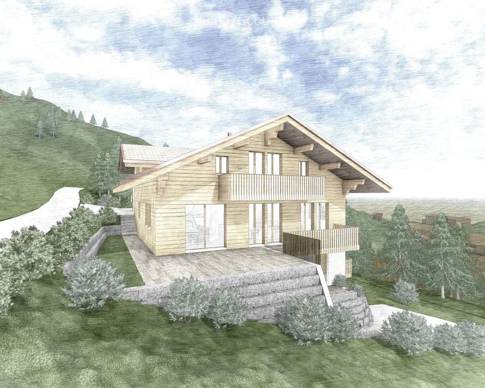Baubewilligtes Chalet-Neubauprojekt in Zweisimmen – Wohnen mit alpinem Charme und Weitblick -  Bild 1
