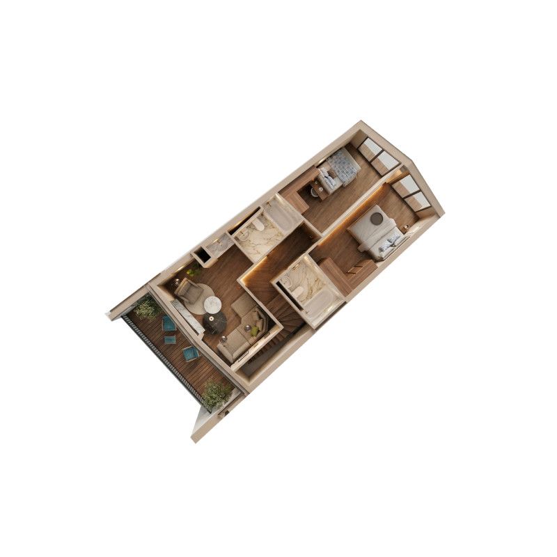 NEUF  Grand Duplex 3.5 pièces avec vue panoramique à budget maîtrisé  lot 303 -  Bild 6