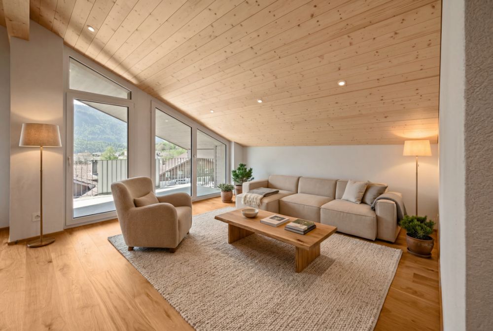 3.5-Zimmer-Dachwohnung mit Bergpanorama -  Bild 1
