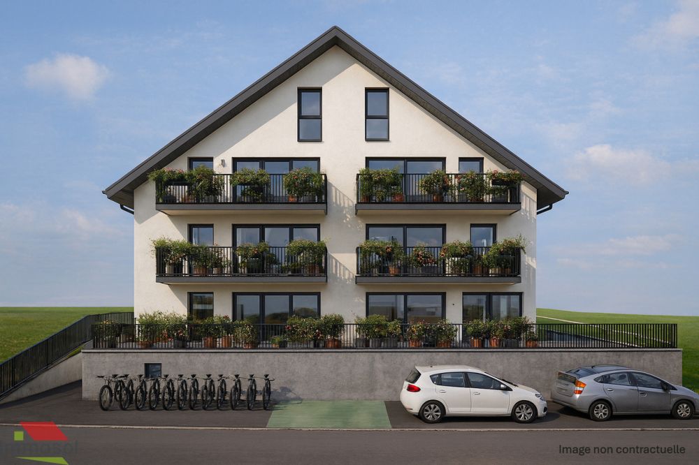 Daillens - 3.5 pièces neuf - Balcon - Belle Vue sur le Jura - Immosol | Daillens | Perspective