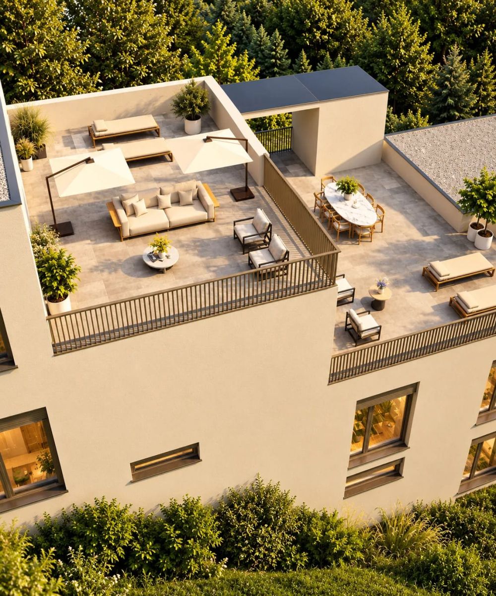 Neubauprojekt "Terra" 4.5-Zimmer-Terrassenhaus A, B und C mit Aussicht in Rieden kaufen -  Bild 4
