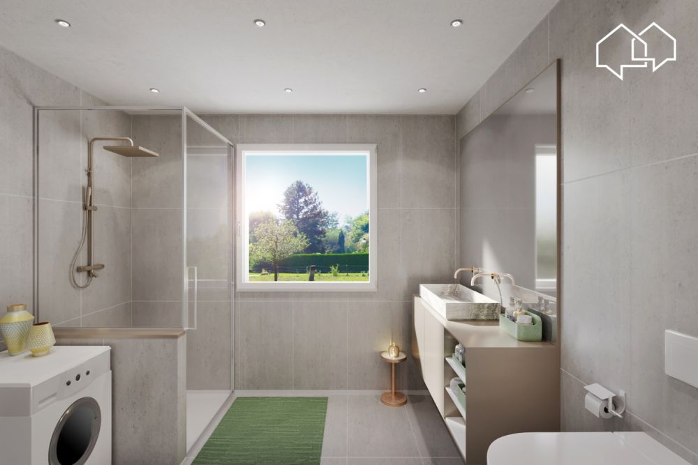 Le Clos des Jordils - villa de 5.5 pièces neuve - Lot A1 - Salle d'eau