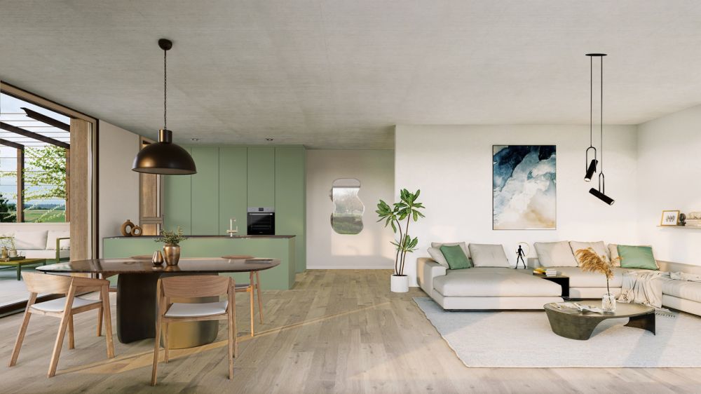 3 villas individuelles de 5.5 pièces - Séjour