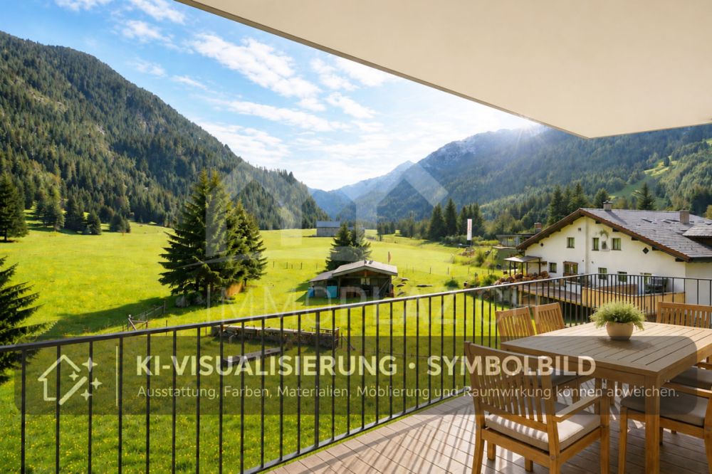 4½ Zi.-Wohnung mit Balkon & freie Bergsicht -  Bild 2