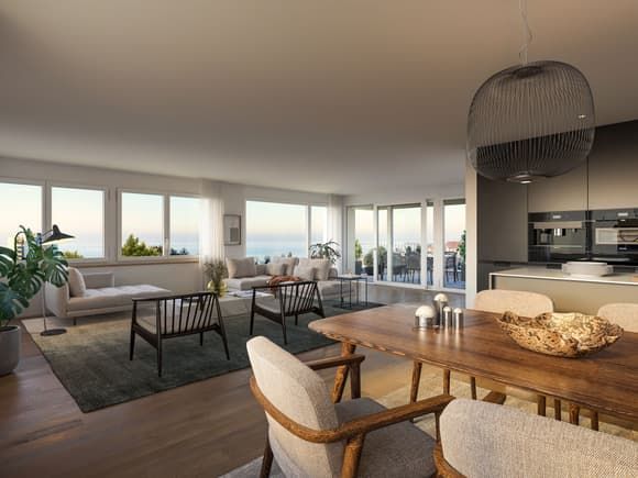 Moderne 3.5-Zimmer-Neubauwohnung mit Seesicht in Rorschacherberg -  Bild 2
