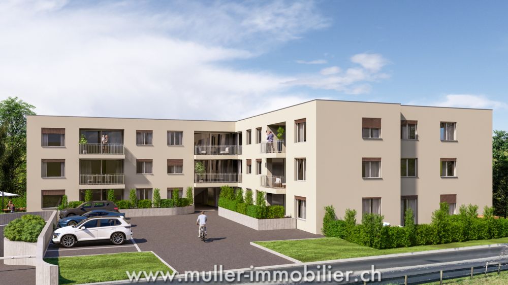 Siviriez, 4,5 neuf avec balcon et baies vitrées prêt à construire ! -  Bild 9