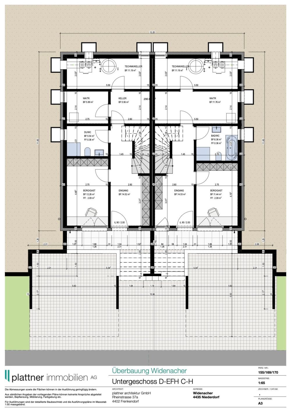 5.5 Zimmer Doppeleinfamilienhaus Haus G1 Niederdorf -  Bild 6