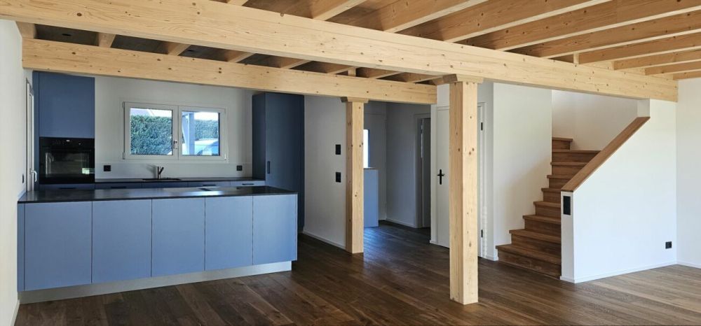 Doppeleinfamilienhaus - Neubau im modernen Holzbau - Bild 1