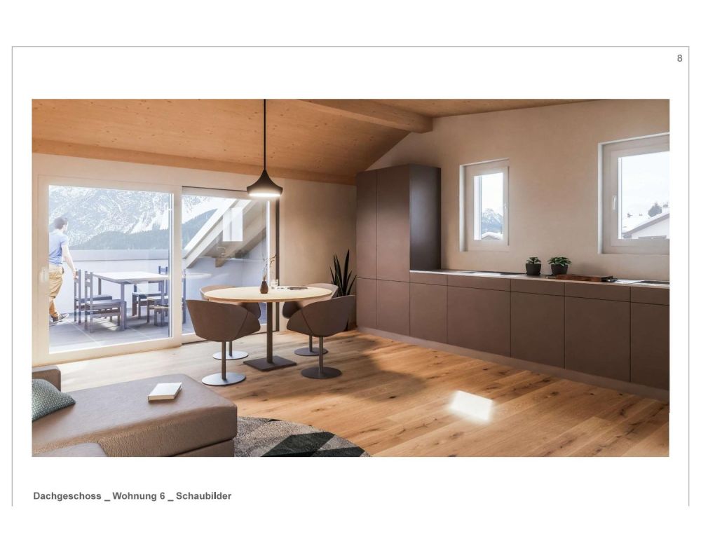 Moderne 2.5-Zimmer-Dachwohnung mit Bergblick in Scuol -  Bild 7