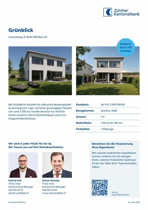 Neubau Grünblick Pfäffikon ZH - Haus 4 -  Bild 12