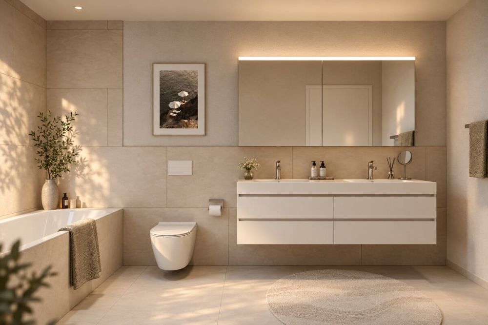 Neubauprojekt AUREUM: 4-5-Zimmer-Wohnung mit grosser Terrasse - Badezimmer