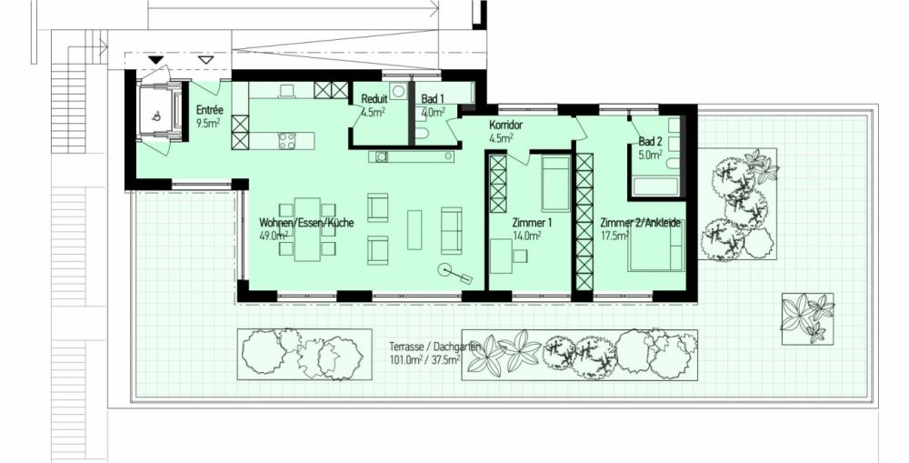 Wohnen am Sonnenhang - Terrassenwohnungen in Döttingen -  Bild 8