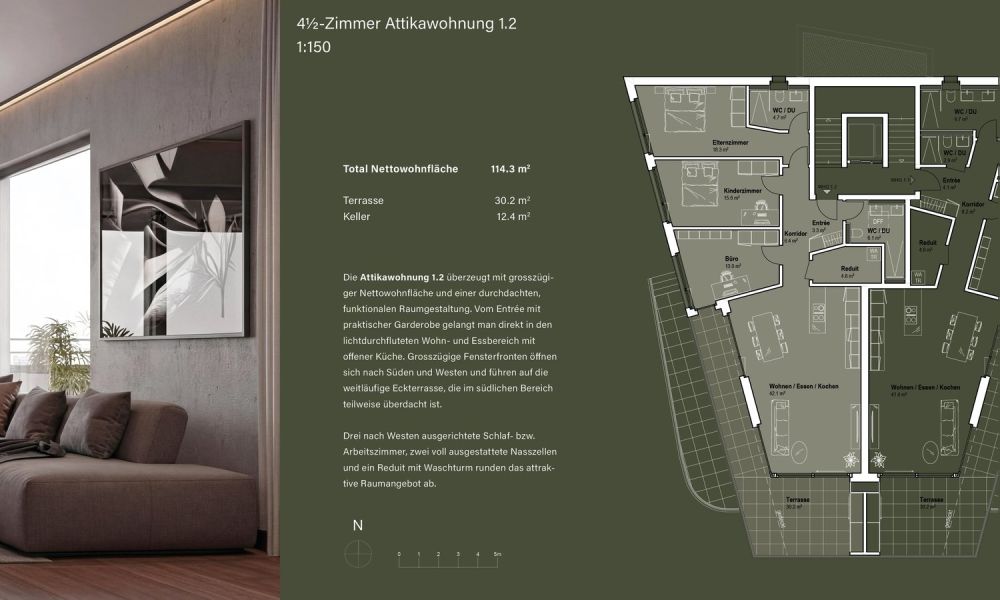 Müliacker Rafz - Attikawohnung 1.2 - Bild 2