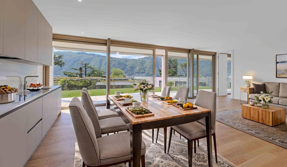 STUPENDO E MODERNO 2.5 CON GIARDINO E VISTA LAGO A BISSONE -  Bild 2