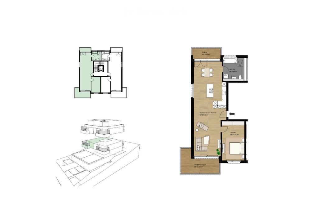 NEUBAU LAKESIDE STAAD: Komfortable Geschosswohnung mit Loggia, Wohnung Nr. 5 -  Bild 11